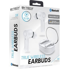 Bytech True Wireless Bluetooth Earbuds (White)