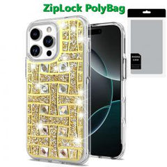 Phone Case for iPhone 16 Pro 6.3 inch Bling Hybrid Case Cover - I