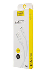 Foneng 2.1A Type USB to Iphone Cable X63