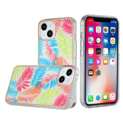Phone Case for iPhone 13 Pro Classy Floral IMD Electroplated Edge ShockProof Case Cover - Floral A