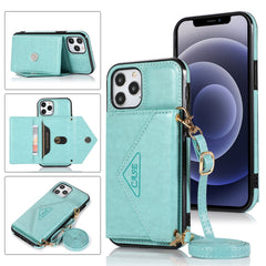 Phone Case for iPhone 15 Pro ELEGANT Wallet Case ID Money Holder Case Cover - Teal