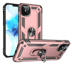 Phone Case for iPhone 13 Pro Ring Magnetic Kickstand Hybrid Case Cover - Rose Gold