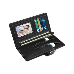 REIKO IPHONE 6/ 6S TWO TONE SUPER WALLET CASE WITH MULTIPLE CARD SLOTS IN BLACK