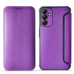 Magnetic wallet Leather phone case For Samsung Galaxy A14 5G In Purple