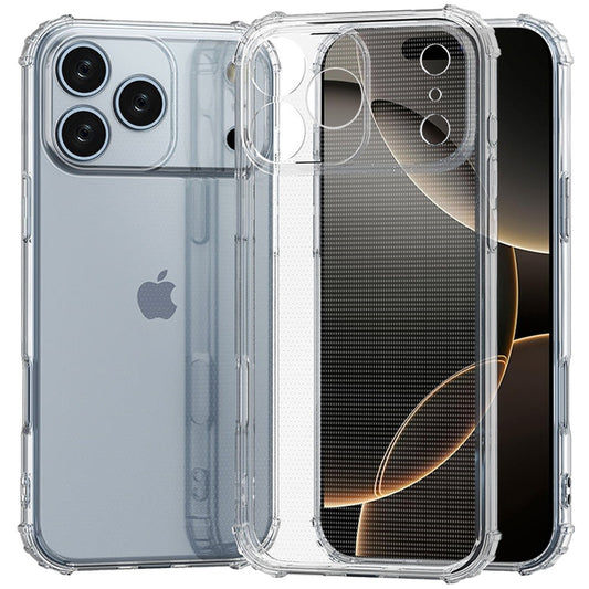iPhone 17 Pro Max Shockproof Transparent Thick TPU Case Cover - Clear