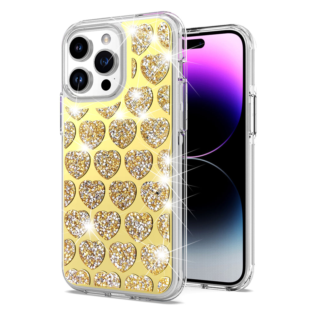 Phone Case for iPhone 15 Bling Hybrid Case Cover - I