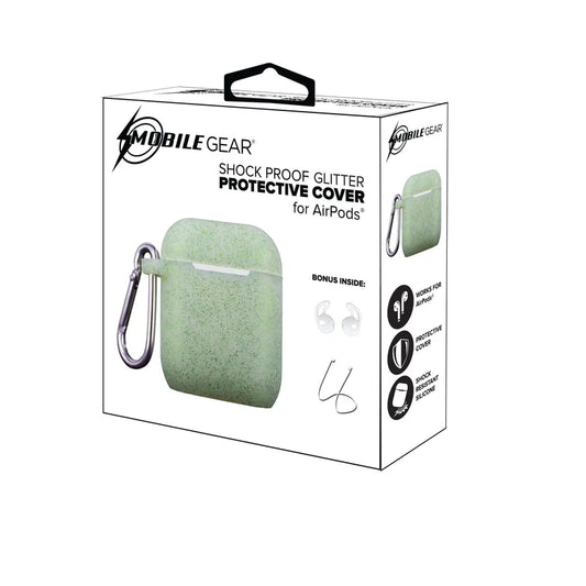 Mobile Gear Sparkling Silicone Airpods Cover Case Mint Green