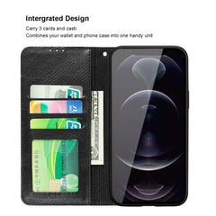 Reiko Apple iPhone 12 Pro Max 3-In-1 Wallet Case In Black