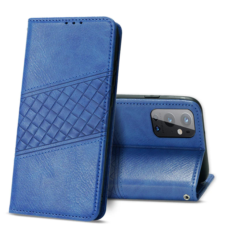 Reiko ONE PLUS 9 PRO 5G 3-In-1 Wallet Case In Blu