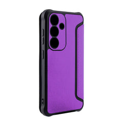 Magnetic wallet Leather phone case For Samsung Galaxy S24 Plus In Purple