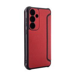 Magnetic wallet Leather phone case For Samsung Galaxy S24 In Red