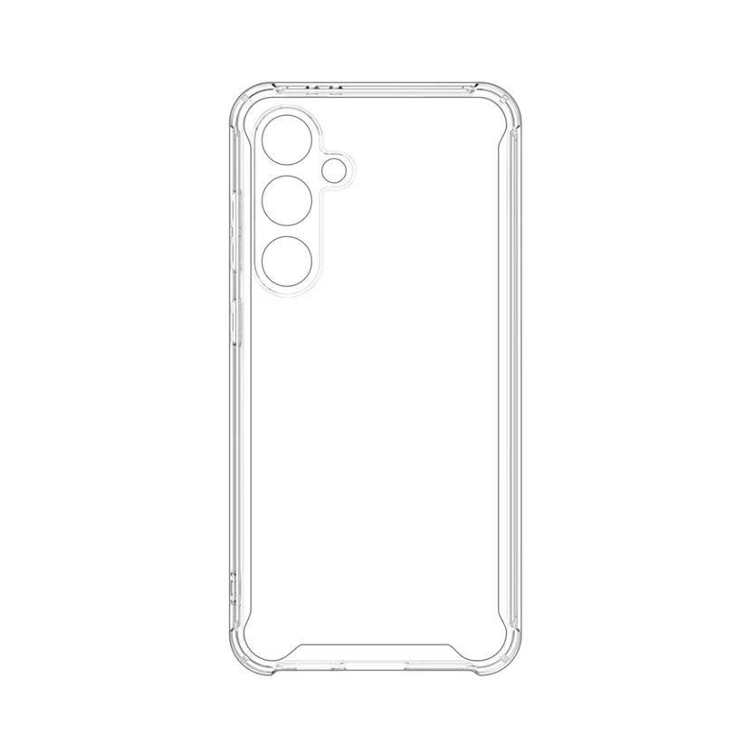 Reiko High Quality 2X Clean PC and TPU Bumper Case In Clear For Samsung Galaxy A25 5G
