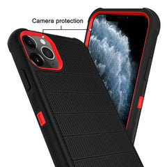 3-In-1 Hybrid Heavy Duty Holster Combo Case For APPLE IPHONE 11 PRO In Black