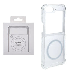 Magnetic Wireless Charging TPU Bumper Case For Z FLIP 6 In Clear
