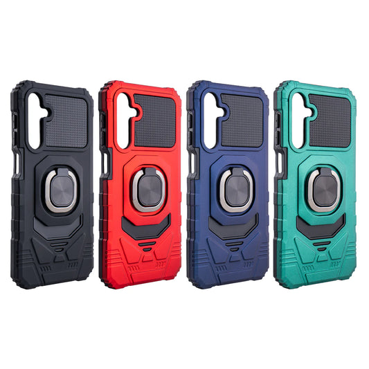 Kickstand Ring Holder TPU Shockproof Case for Motorola Moto G Power 5G (2024) in BLUE