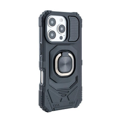 Kickstand Ring Holder TPU Shockproof Case for iPhone 16 PRO in Black