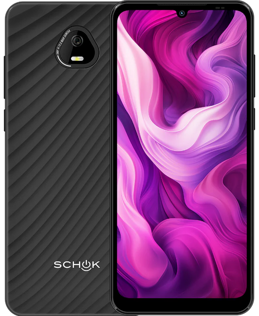 Schok Volt + First Two Months Free + Free Case + Free Tempered Glass Bundle (locked) (Black)